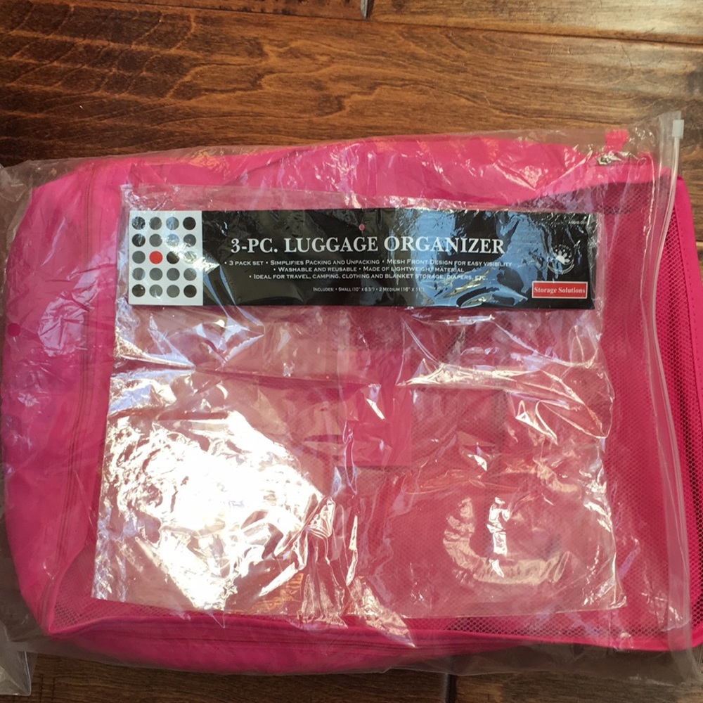 Storage solutions luggage organizer simplifies packing and unpacking 3 piece set